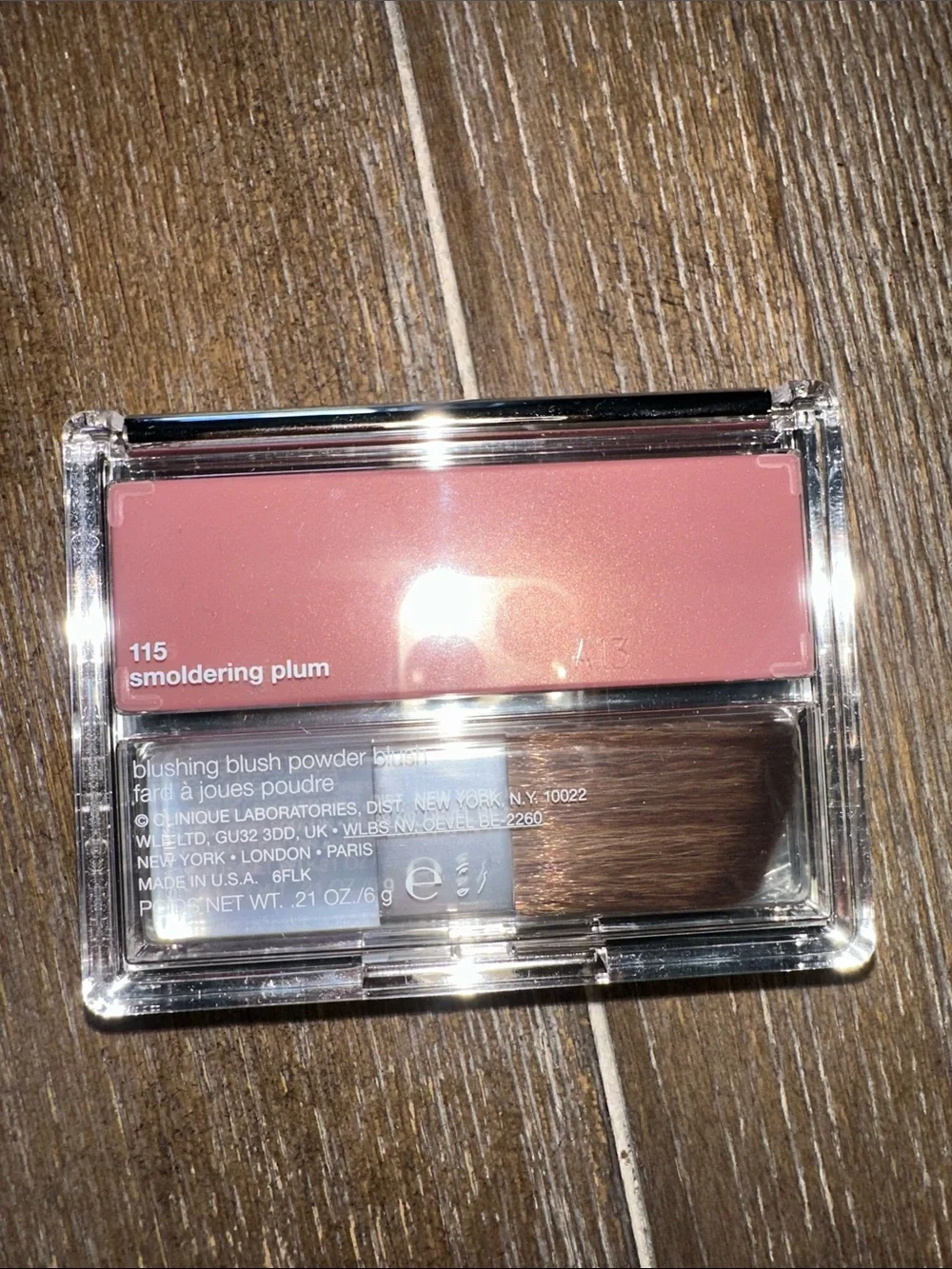 Clinique Blushing Blush Powder Blush 115 Smoldering Plum NWT .21 oz